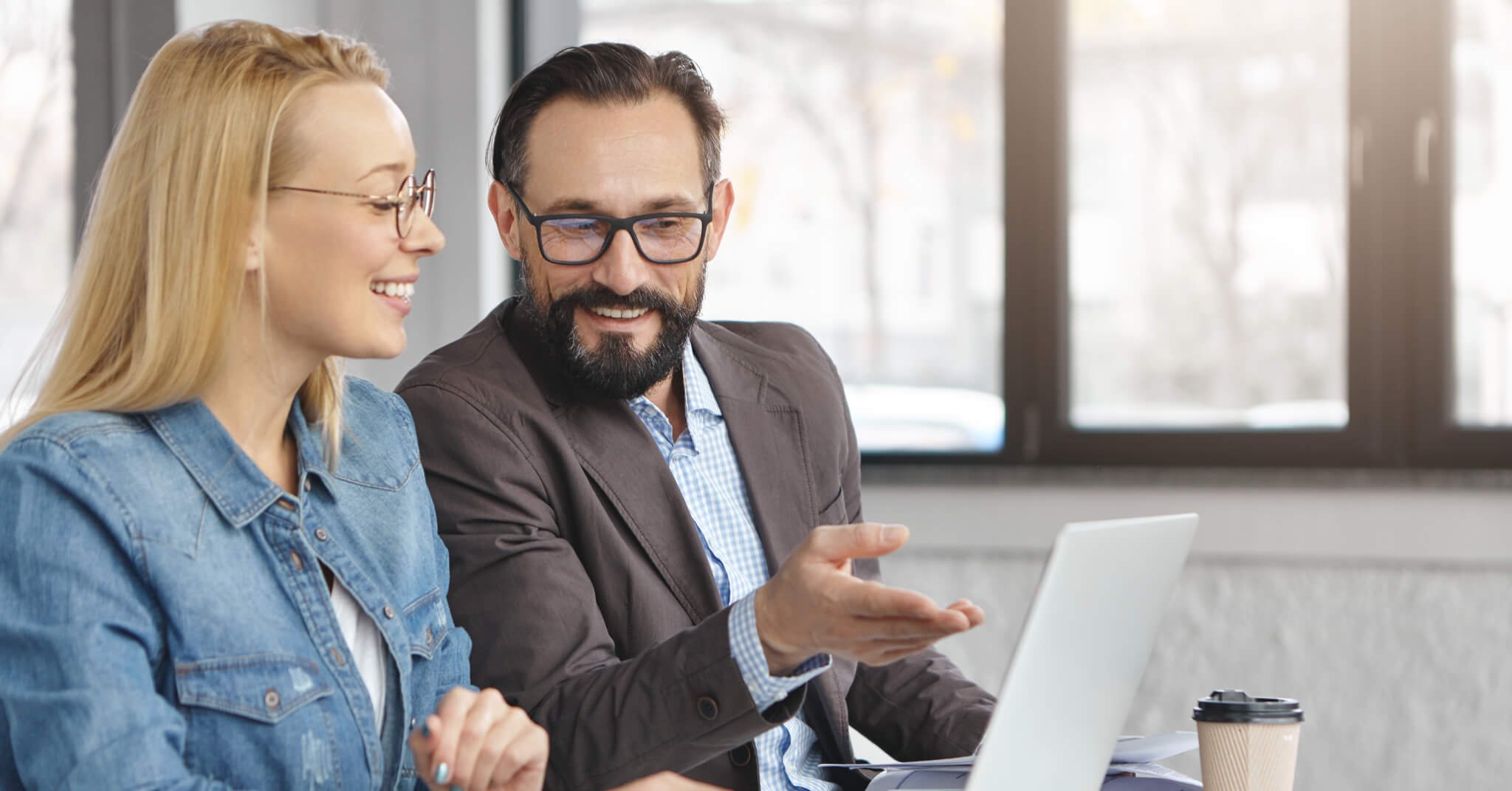 Business owner in a meeting with a specialist contractor accountant
