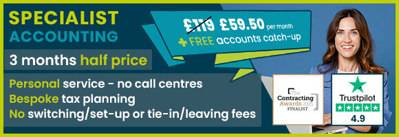 SG specialist accounting 3 months half price offer at £59.50 per month plus free accounts catch up